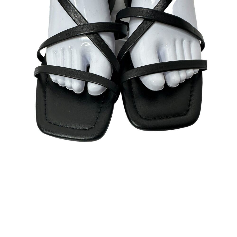 NEW Steve Madden Womens Appealing Sandal 9M Strappy Vegan Leather Block Heel - Picture 6 of 9